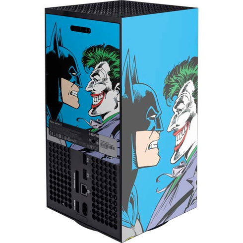 DC Comics The Joker vs Batman Vintage art XBox Series X Digital Edition Console Skin